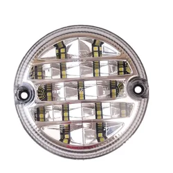 12V/24V 95mm Round Truck Led Rear Lights Trailer Lamp Automobiles Rear Reverse Light Lamp Reversing Light Lamps Universal