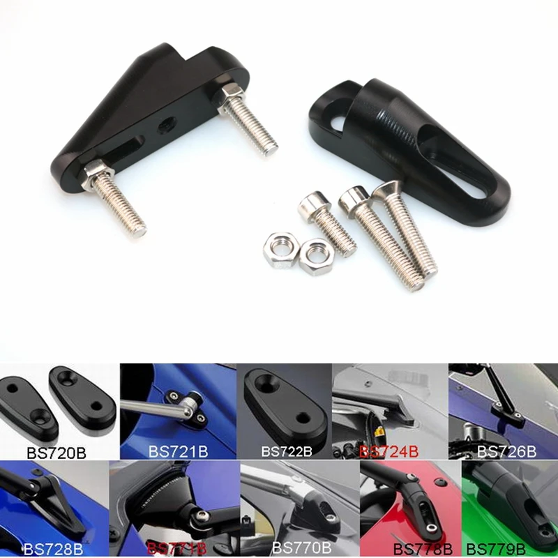 

Motorcycle rearview mirror fairing adapter Conversion Code For Kawasaki NINJA300R 2012 2013 2014 2015