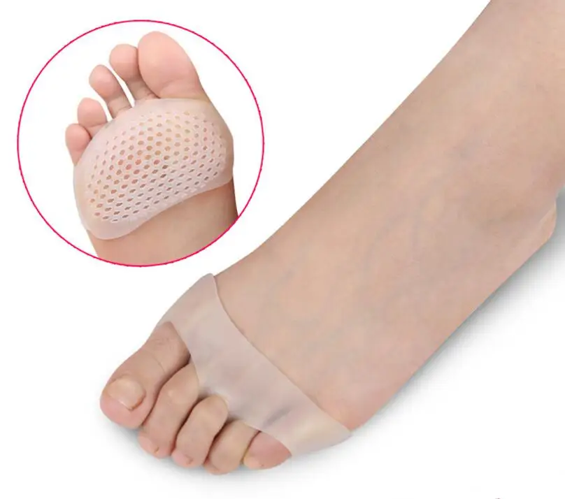 200 pairs/lot Cellular Breathable Soft Silicone Gel Toe Pads High heel shock Anti Slip-resistant foot Pad