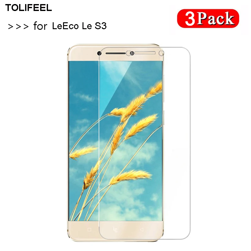 3-Pack Tempered Glass For Letv LeEco Le S3 Screen Protector 2.5D 9H Premium Protective Film For Letv S3 X622 X522 X626