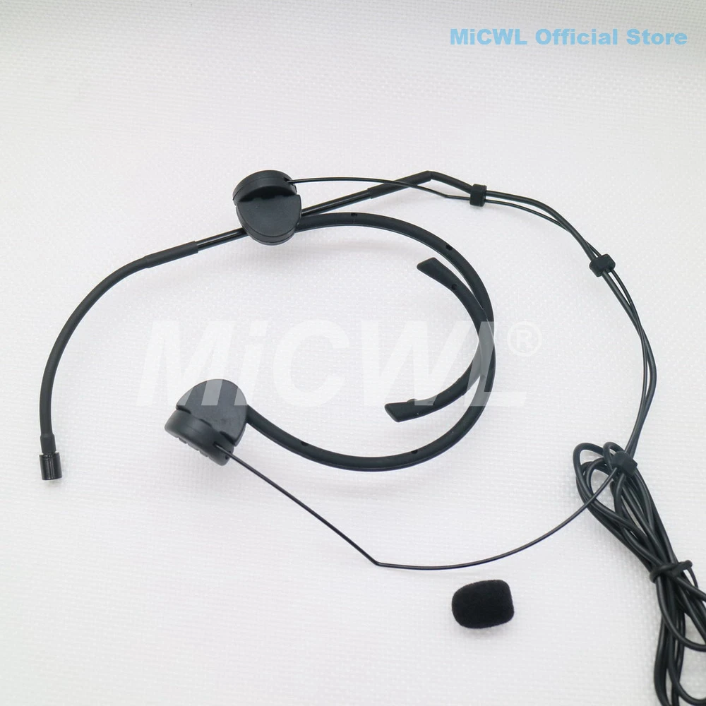 ชุดหูฟัง Headworn ไมโครโฟนสําหรับ Shure พับ Earset MIC ไร้สาย BeltPack เครื่องส่งสัญญาณ TA4F MINI XLR 4Pin MiCWL E6i สีดํา Beige