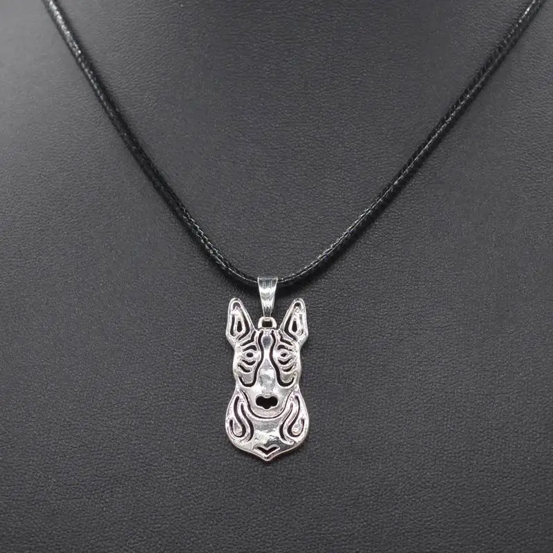 Women's Alloy Pet Dog Necklaces Lovers's Bull Terrier Pendant Necklaces