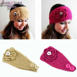 Winter 9 Colors Hot Sale Flower Fit 18mm Snap Button Knitted Hat Charms Fashion Jewelry For Women Teenagers Girl Christmas Gift