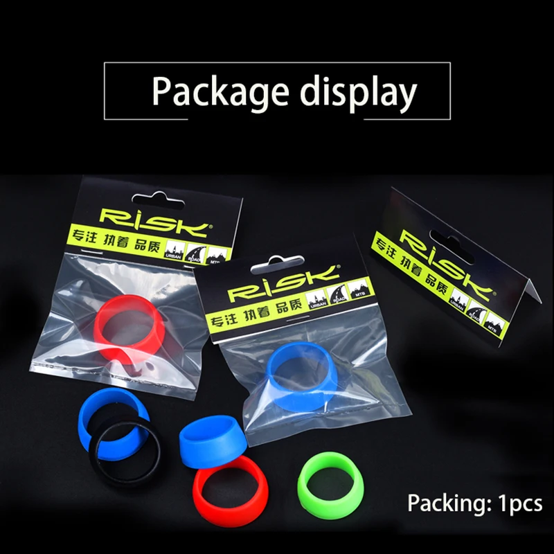 Risk MTB Bike Seat Post Waterproof Rubber Ring Silicone Dust Cover for Φ25-35mm Mountain Road Bicycle Seatpost Tube Protector