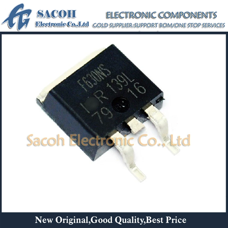 

New Original 10Pcs/Lot IRF630NS IRF630S F630NS F603S TO-263 9.3A 200V Power MOSFET