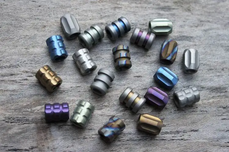 1PC Colorful Multicolor Titanium EDC Paracord Beads Umbrella Rope Cord Lanyard Pendants Knife Beads Outdoor Knife Accessories