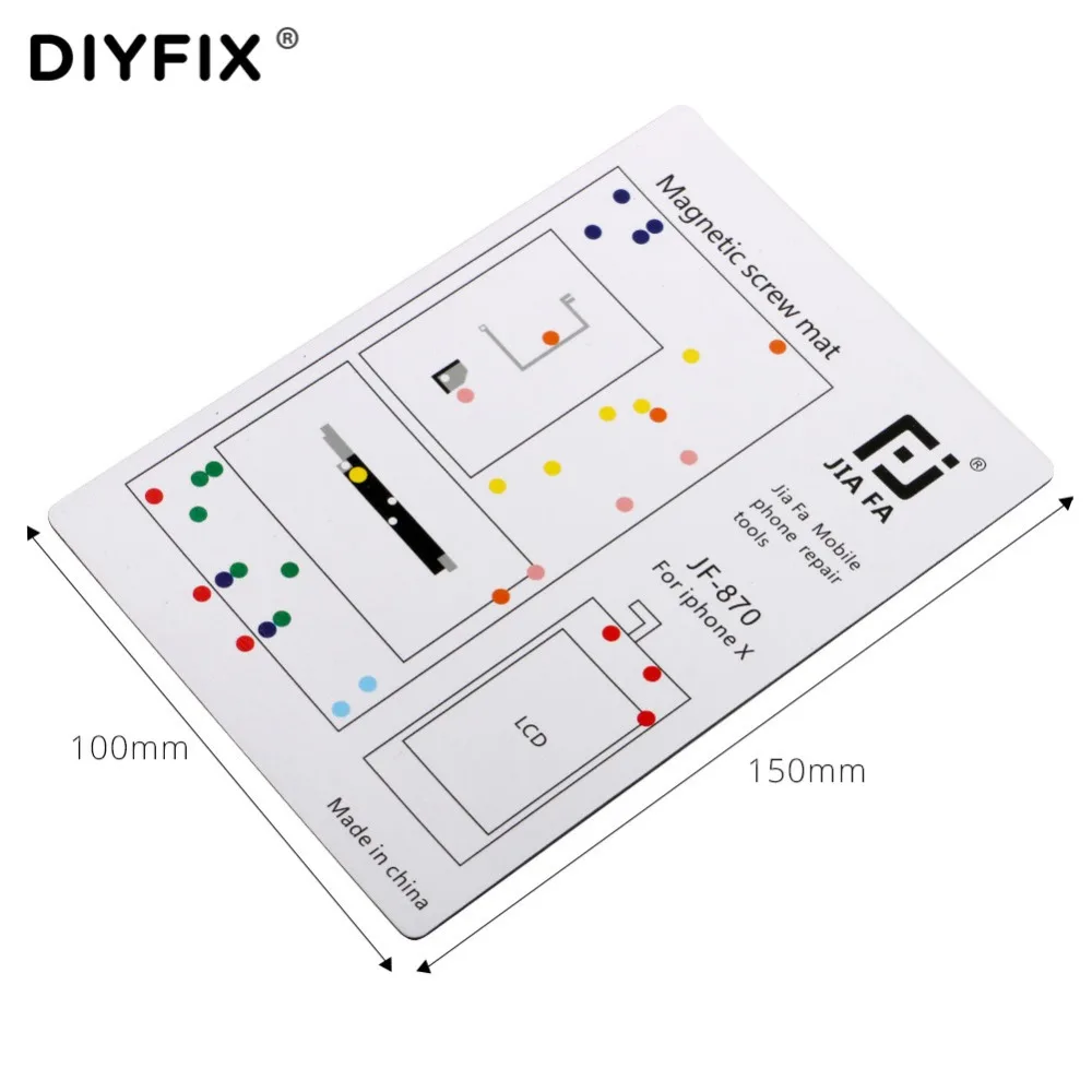 1Pc Professional Magnetic Screw Mat for iPhone X 8 8P 7 7P 6 6 Plus 6s Guide Screw Pad Keeper Chart Mat Mobile Phone Repair Tool