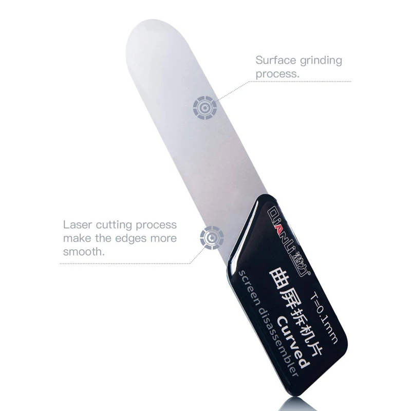 Qianli Curved Screen Disassembler 0.1mm High Toughness Steel Opening Splitter Tools for Various Curved Screen Mobile Phone