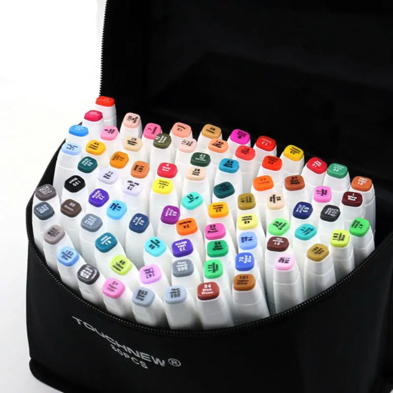 

36/48/60/80PCS Double-headed Art Mark Sketch Pen Alcohol-based marker pen drawing paint sketch art design school student