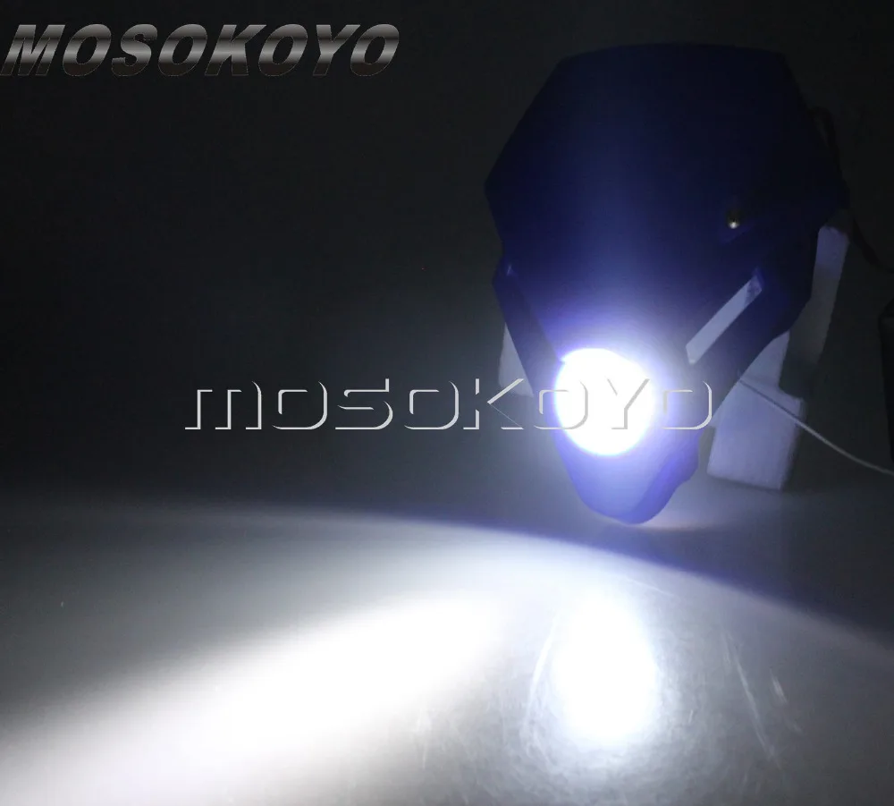 Motocross Mini Headlight LED Dirt Bike Supermoto Head Light Fairing for Gas Gas TXT Pro EXC 250 280 Yamaha Kawasaki Suzuki Honda