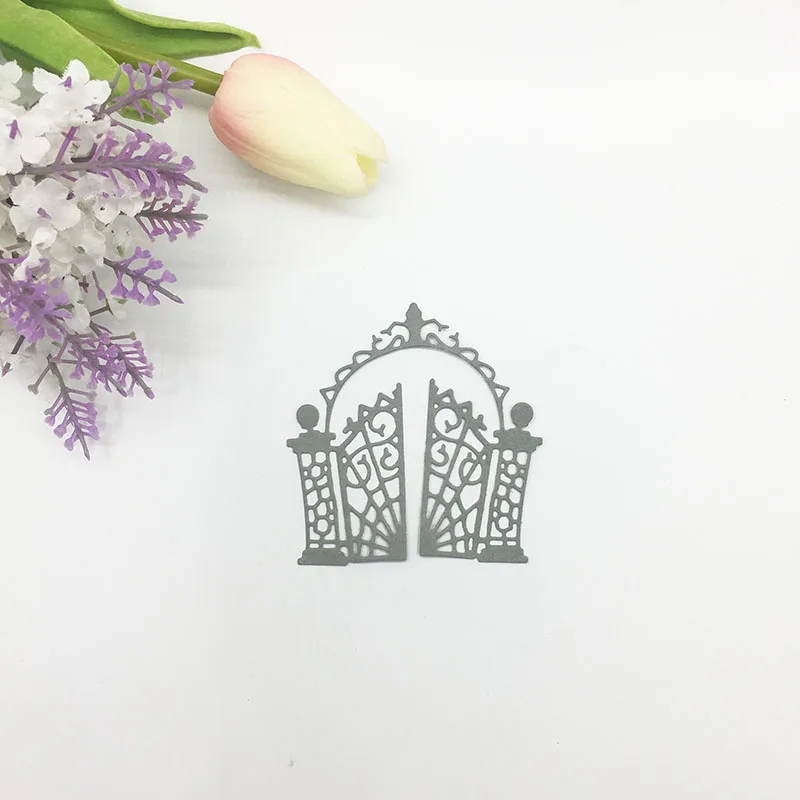 Julyarts Arch Gate Die Metal Cutting Die For DIY Scrapbooking Stencil Die Paper Embossing Card Making Craft Die Cut Troqueles