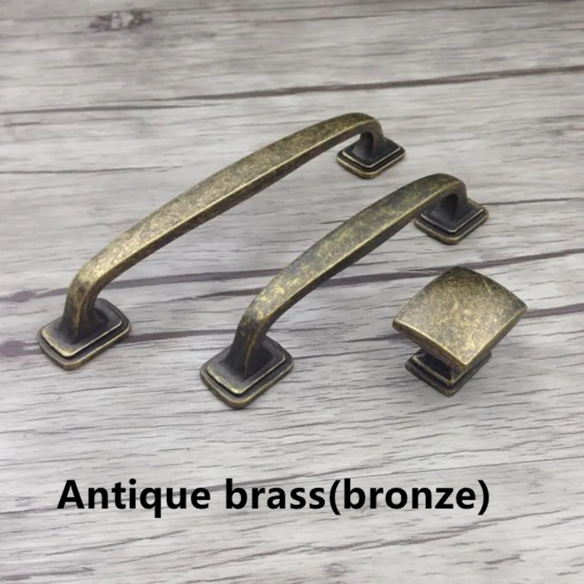 96mm bronze kitchen cabinet drawer knobs 128mm antique iron dresser door handle ameica style retro distress furniture handles 5