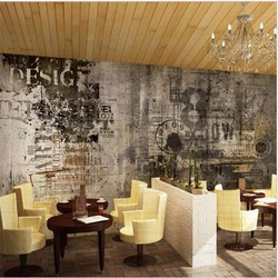 beibehang photo wallpaper Custom Mural 3D Stereo Bar creative artistic graffiti nostalgia large mural Sofa Background Wallpaper