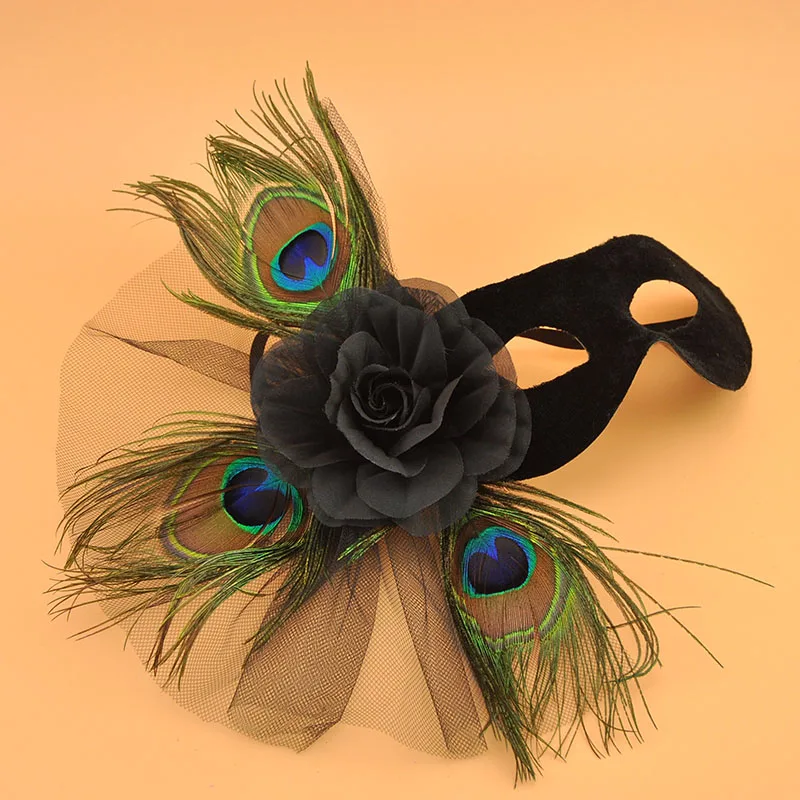 Feather Eye Party Mask, Halloween Angel Mask