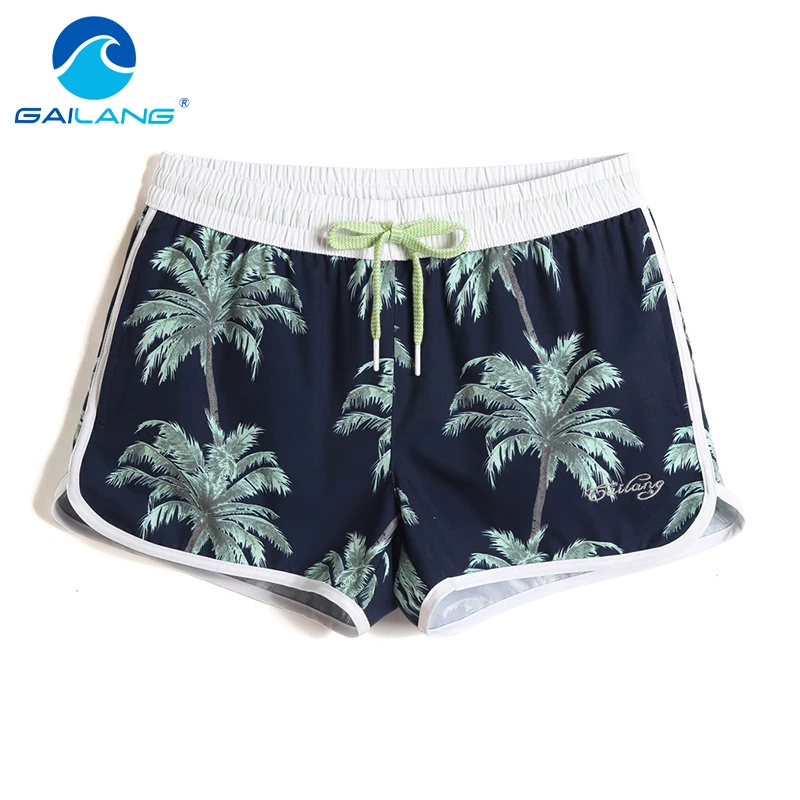 

Gailang Brand Women shorts casual Loose Woman board Shorts quick drying boxer Trunks bermuda Swimwear Swimsuit Boardshorts