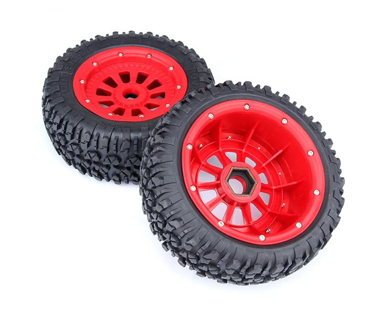 Nylon Wheel tires With Nylon Hubs Assembly For 1:5 Losi 5ive-t Rovan LT KM X2 4 Pieces