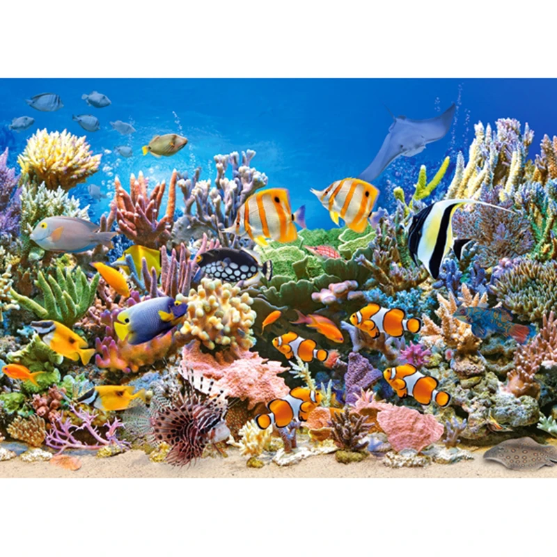 

"Sea Tropical Fish" 5D Diy diamond painting cross stitch Full Square/round embroidery Needlework Rhinestone Mosaic Crafts WG134