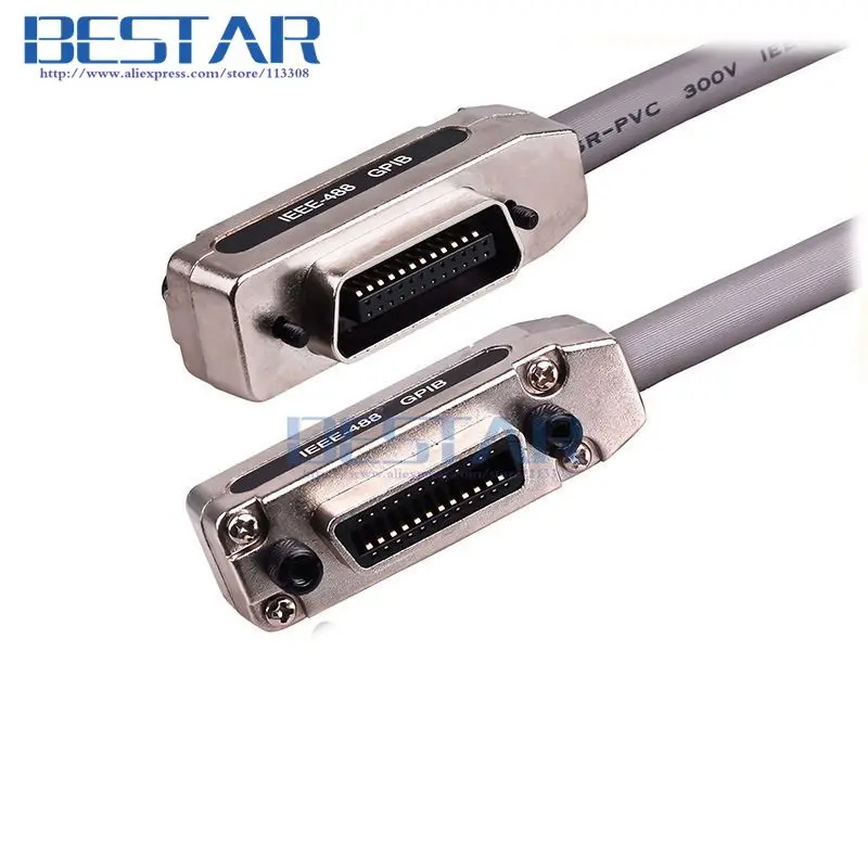 IEEE488 Cable  IEEE 488 High Speed Transmission Gpib Line IEEE-488 GPIB Bus Interface Cable 0.5m 1m 1.5m 2m 3m 5m 10m