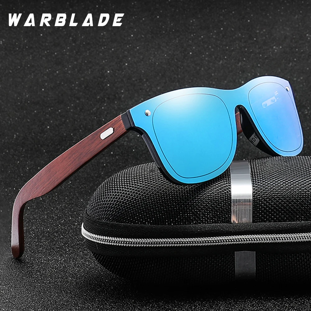 

WarBLade Wood Glasses Black Walnut Sunglasses Eyewear Accessories Female/Male Sunglasses Rimless for Men glasses with box