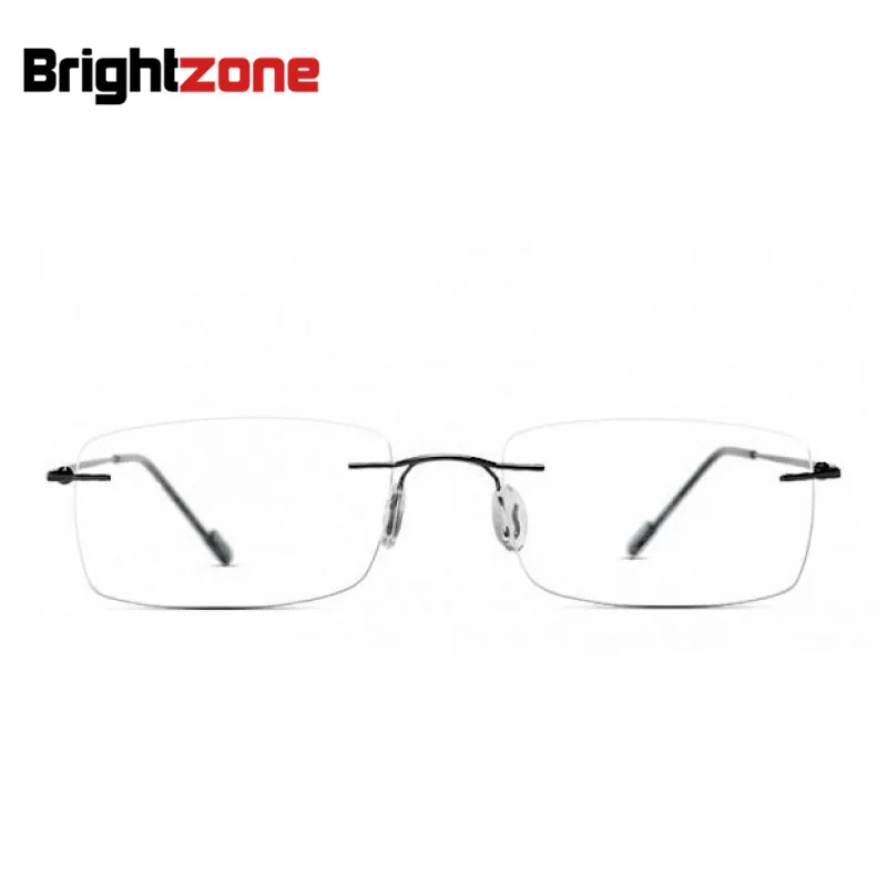 9 colors Lightest Design Brand Bangni Rimless Non-screw Foldable Leg Pure Titanium Optical Eyeglasses Frame Prescription Glasses