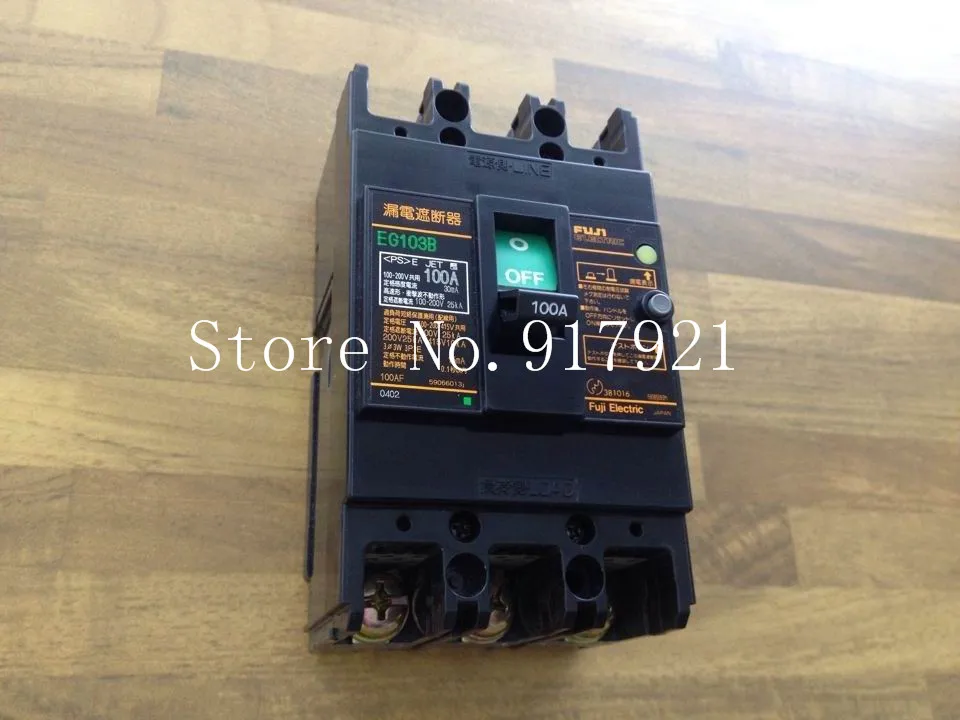 [ZOB] Fuji EG103B 3P100A leakage switch AC100-200-415V (guarantee original authentic)