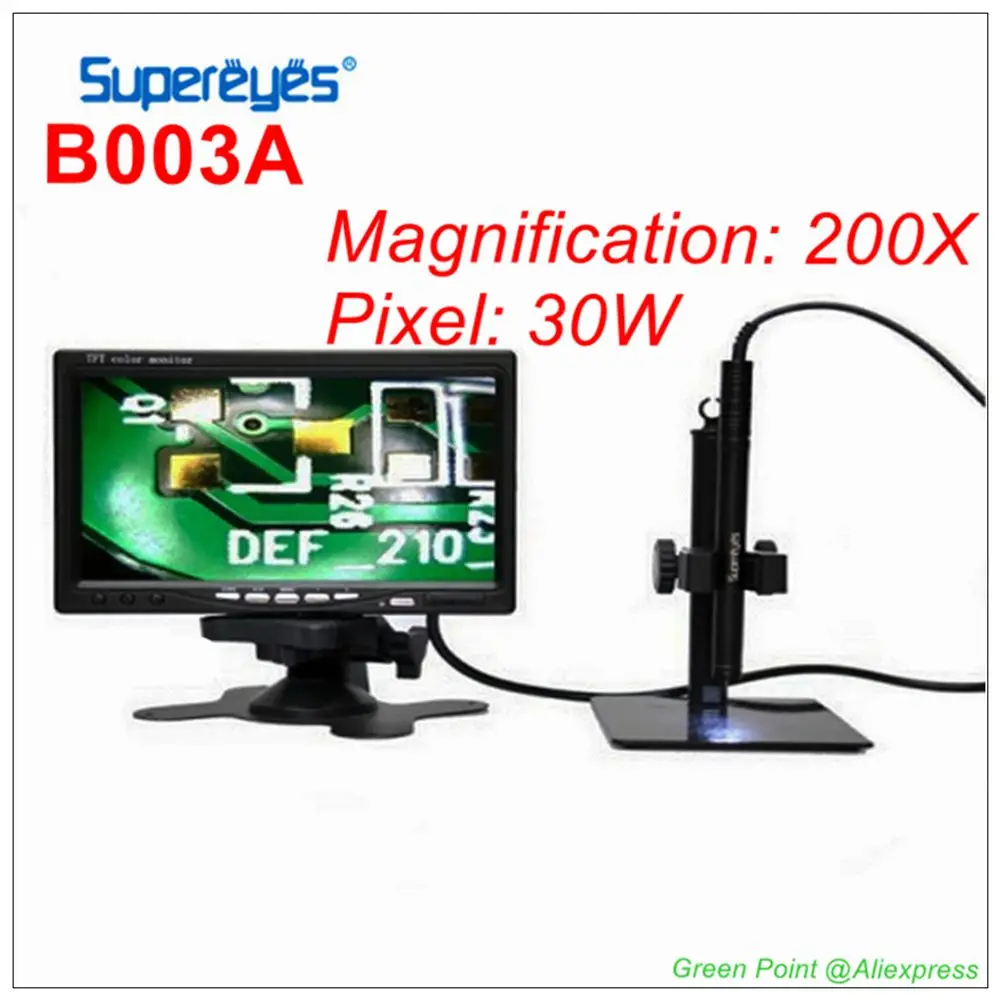 

B003A 200X USB Automatic Focusing Digital Microscope Electronic Microscope Adjustable Stand For Precision Component Inspection