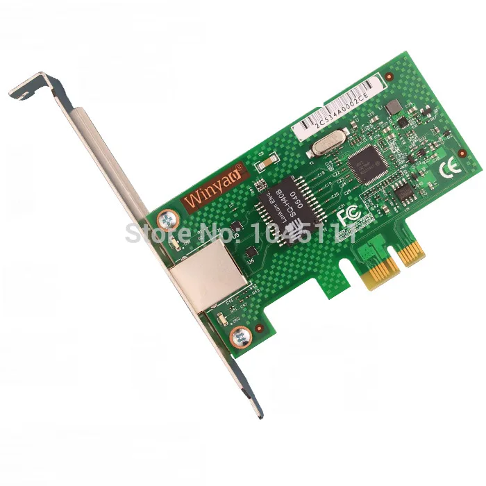 Winyao WYI210T1 PCI-E X1 Server Gigabit Ethernet Network Adapter Card NIC IntelI210T1 Chipset ESXI5.5 Desktop 82574L