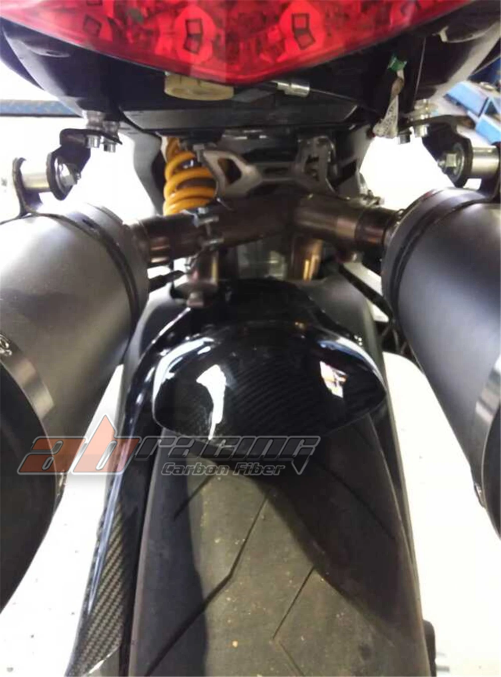 Rear Hugger Mud Guard Fender Cowl Fairing  For Ducati Monster 696 795 796 1100  Full Carbon Fiber 100%