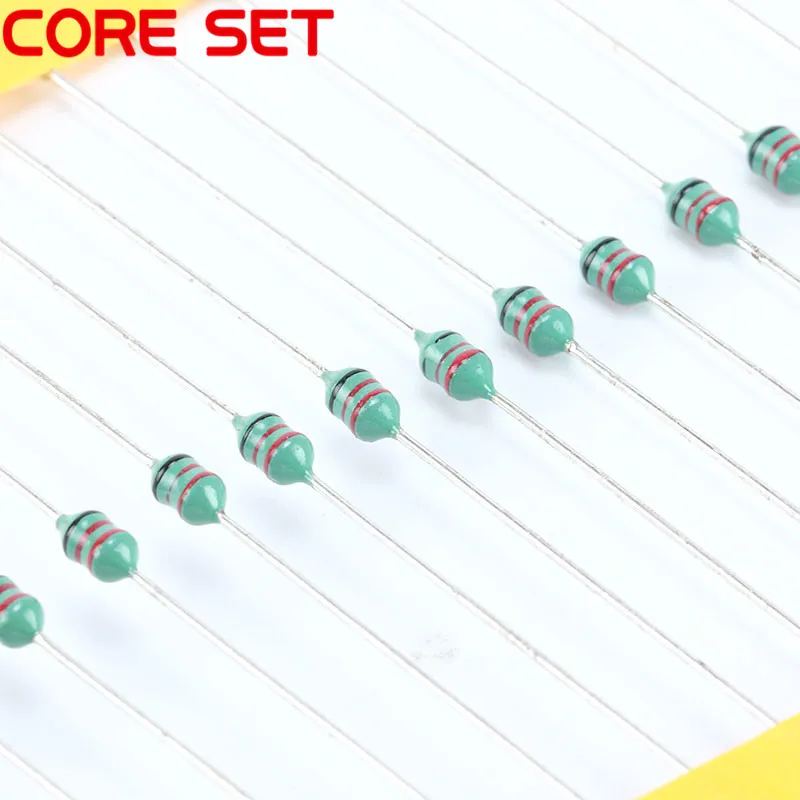 50pcs/lot 0410 1/2W Color Ring Inductors 100uh 101k Axial RF Choke Coil Inductance DIP