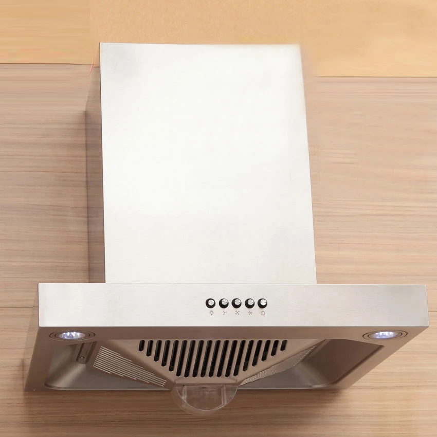 Strong Suction High Efficiency Top Suction Kitchen Mini Smoking Machine 600mm Stainless Steel Range Hood CXW-216-T60