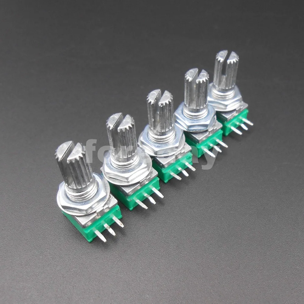 10-500PCS NEW RK097N Audio Amplifier Sealed Potentiometer 3 Pins B 5K 10K 20K 50K 100K ohm 3P B5K B10K B20K 50K B100K *FD733-737
