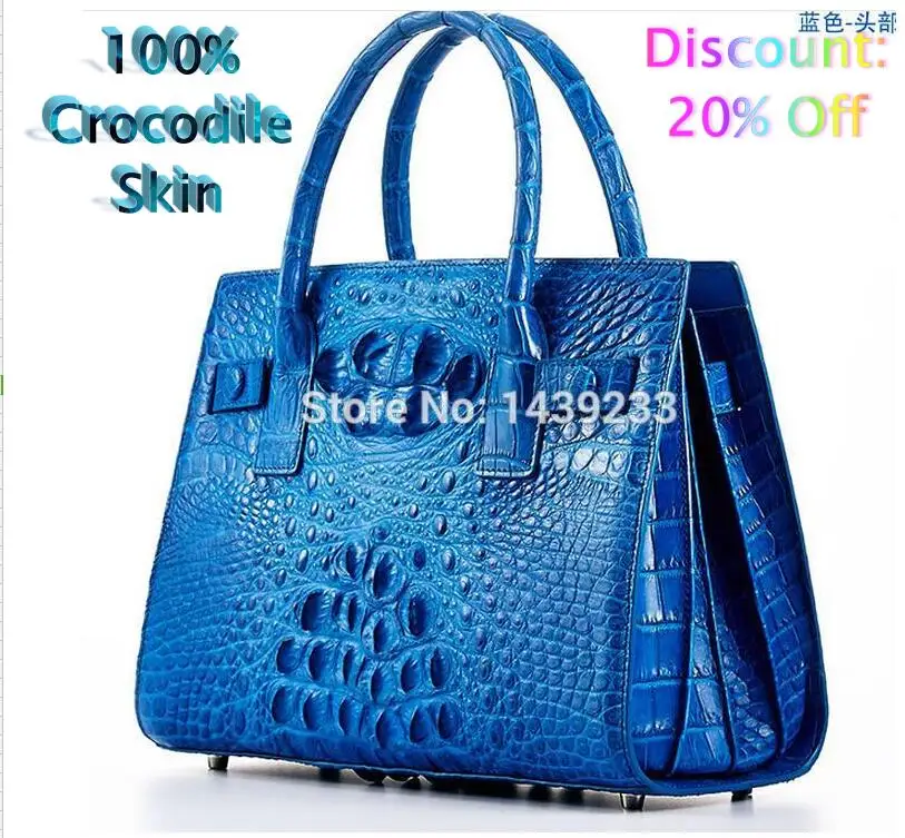 100% genuine crocodile skin leather double zipper clouse women handbag, Crocodile Skin Womens Clutch Tote Bag, Yellow and Brown