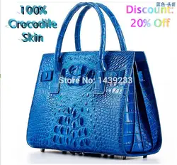 100% genuine crocodile skin  leather double zipper clouse women handbag, Crocodile Skin Womens Clutch Tote Bag, Yellow and Brown