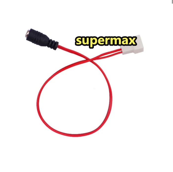 NEW Black Sleeved DC 5.5 x2.1mm to 3Pin Fan Adapter Cable  notebook computer  - 30cm