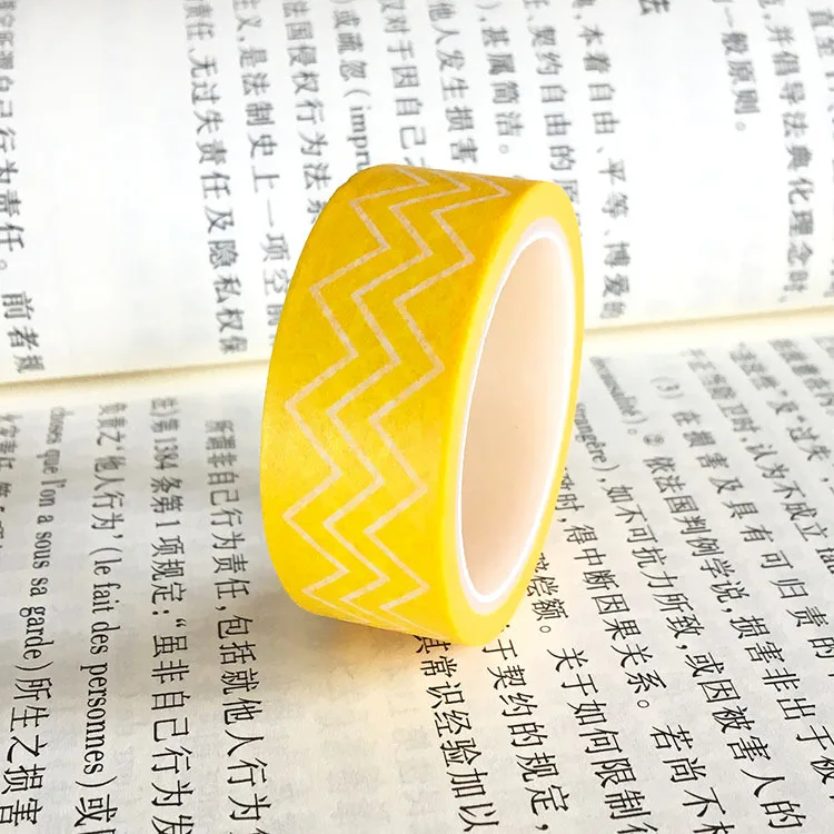 20pcs/set Bright yellow lemon yellow ripple children DIY decorative sticker hand tent and paper washi tape cute