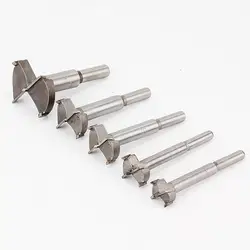 15mm-80mm Forstner Tips Woodworking Tools Boring Wood Working Hole Opener Saw Cutter Hinge Drill Bit Round Shank