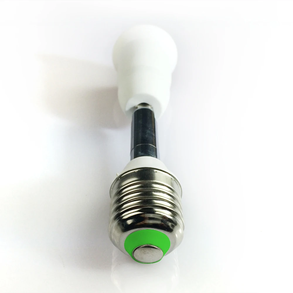 E27 to E27 LED New Flexible Lamp base Bulb Socket PC+ aluminum White With 10CM Extension Light Holder Converters