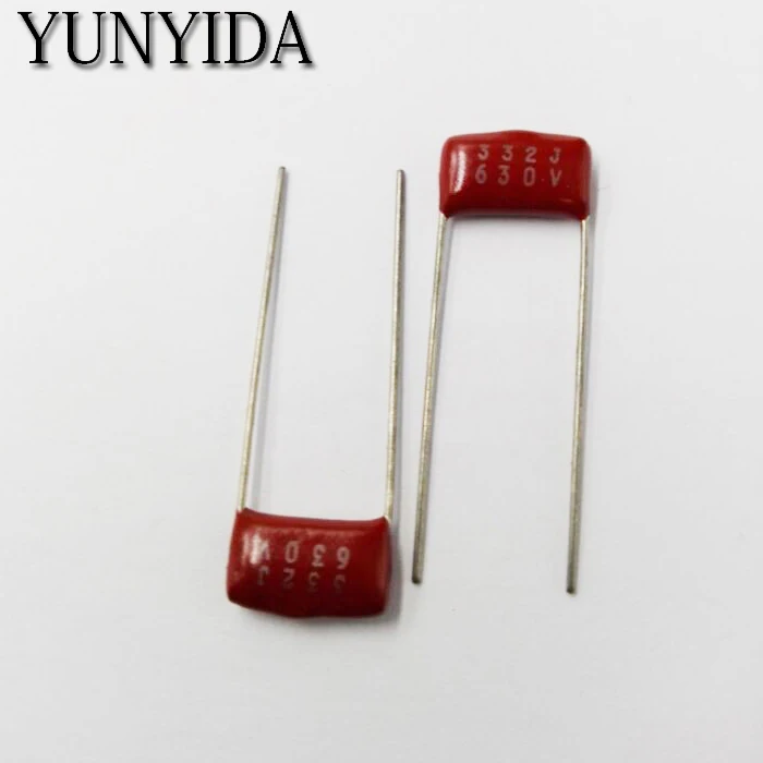 Free Shipping 10pcs, CBB 332J  630V  3.3NF    Metallized Film Capacitor  332 630V  630V332J