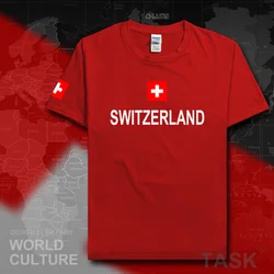 Swiss Confederation Switzerland t shirts man 2017 t-shirts nation team cotton tees fans country CHE CH Confoederatio Helvetica