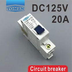 1P 20A 20Ampere DC 125V  Circuit breaker MCB direct-current C curve