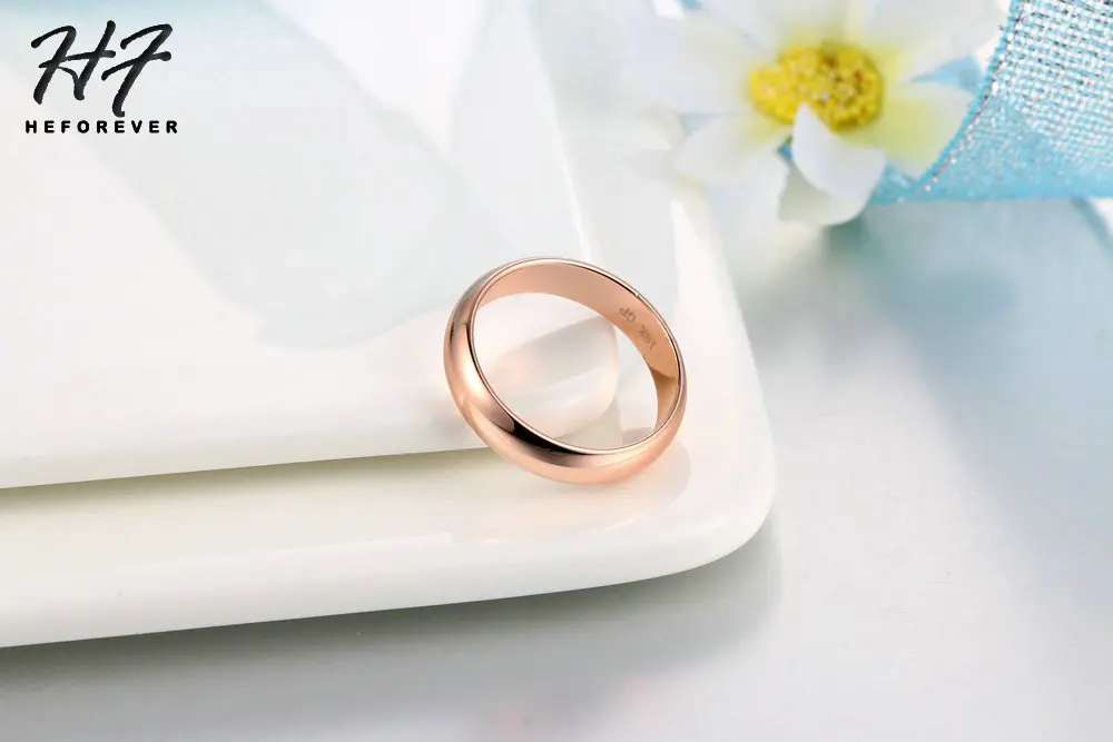 Goldfarbene Hochzeitsringe für Frauen, Versprechungs- und Paarringe, Schmuck für Damen und Herren, einfacher Modeschmuck, Großhandel R049 – Detail 7