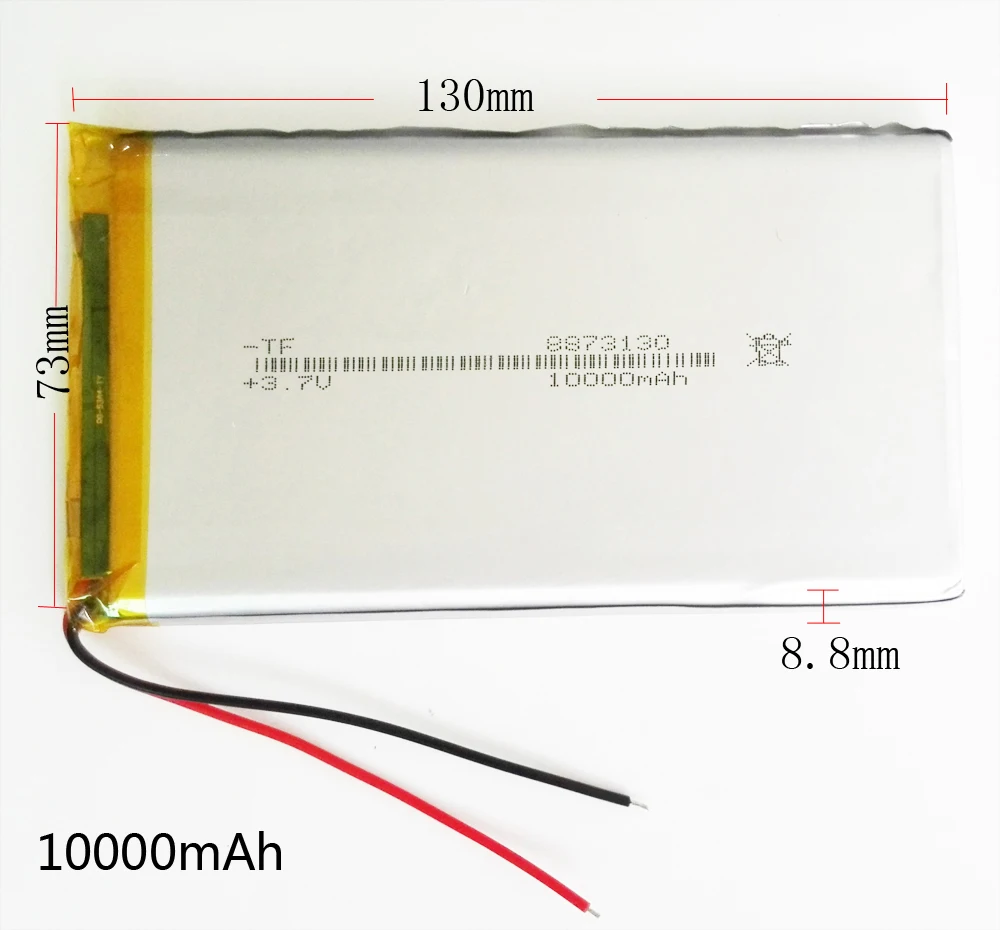 

Литий-полимерная аккумуляторная батарея 3,7 в 10000 мАч для GPS PSP DVD Power Bank 9 "11" PAD Tablet PC Laptop Nootbook 8873130