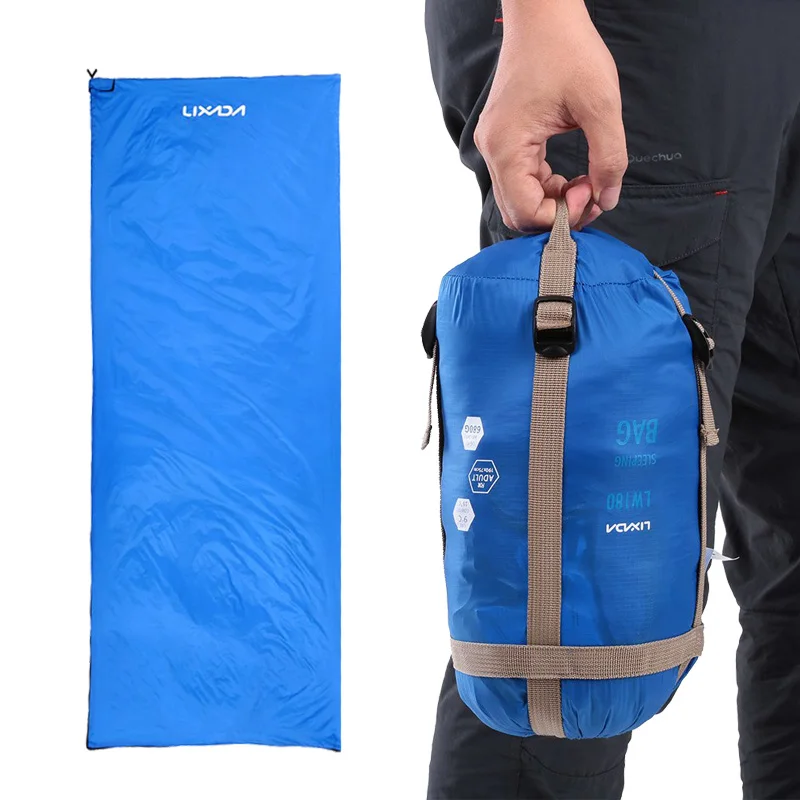 

LIXADA 190*75cm Portable Sleeping Bag Outdoor Camping Travel Hiking Winter Sleeping Bag Ultralight Travel Bag Spring Autumn 680g