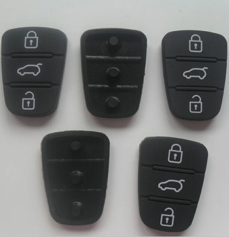 

3 Button Rubber remote replacement key pad For Hyundai I30 IX35 Flip Key 10PCS/lot