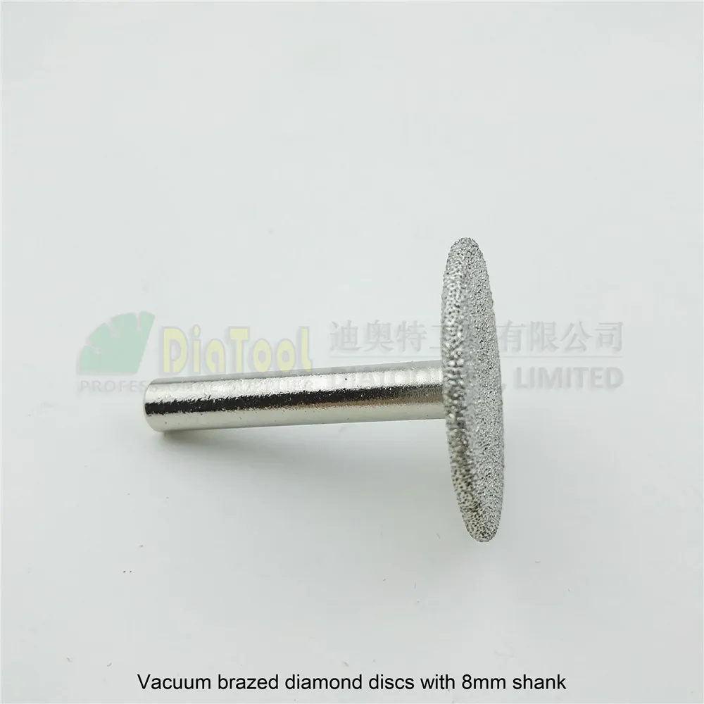 DIATOOL Dia 40mm Rivestito di Diamanti Taglio Rettifica Dischi Con 8mm Shank Mini Sega Lama di Taglio Rettifica Incisione Granito marmo