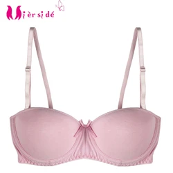 Mierside 20334A girl Children Bralette solid bras pink/green/rose/white 28-34A B cotton bra high quality