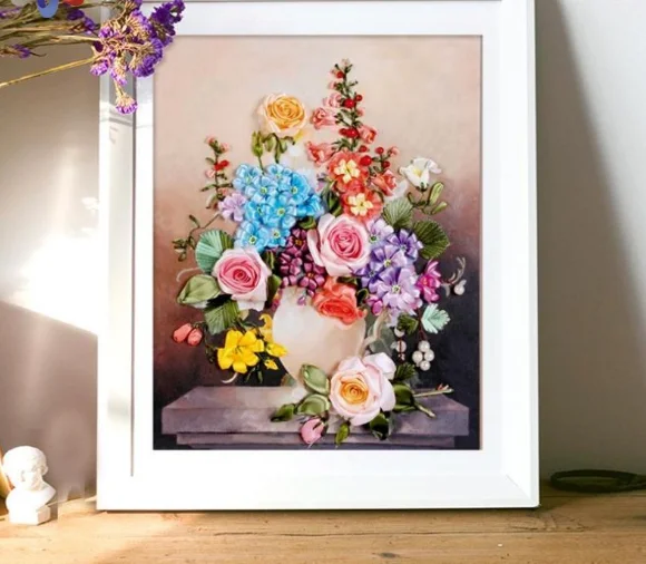 

Объемный звук цветов, 60x50 см