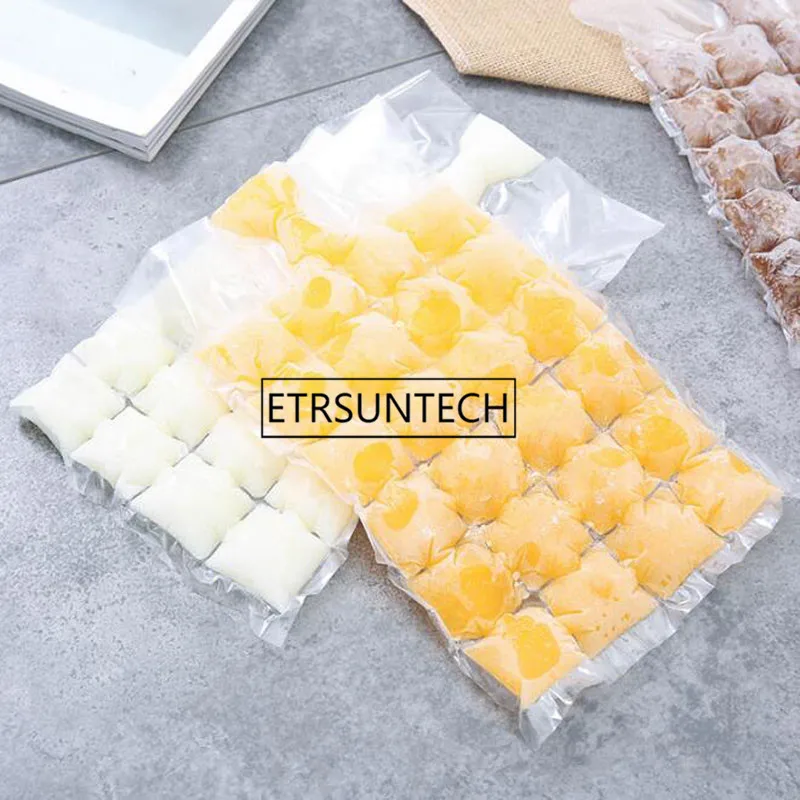 Disposable Ice Cube Tray Mold Water Injection Cocktail Makes Ice Bag Juice Drink Supplementary Food Tools 1000pcs