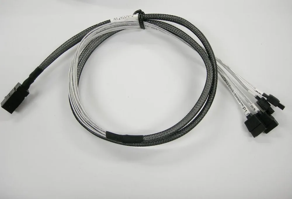 

Free Shipping High Quality MiniSAS HD Internal 12GB Data Cable SFF-8643 to 4 SATA 100cm 1M