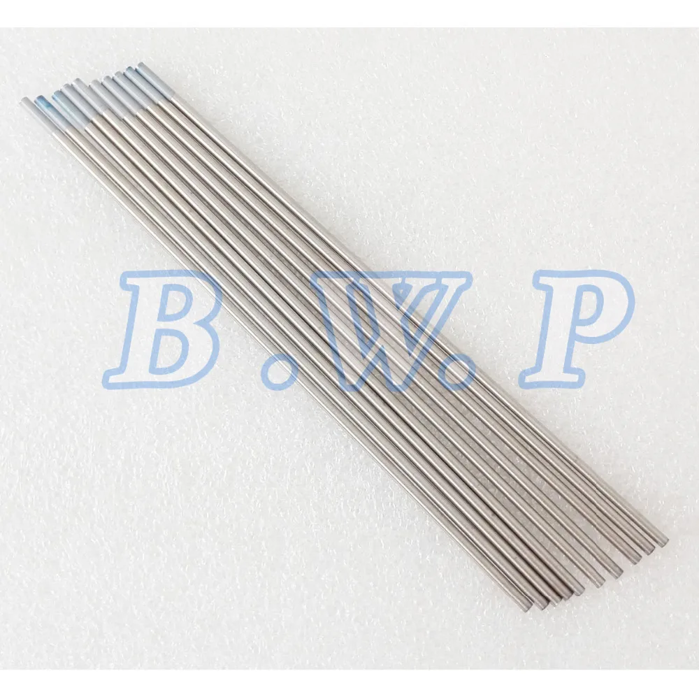 10PK DC TIG Electrodes Grey Tip 2% Ceriated Tungstens WC20 3/32x6 2.4mmx150mm